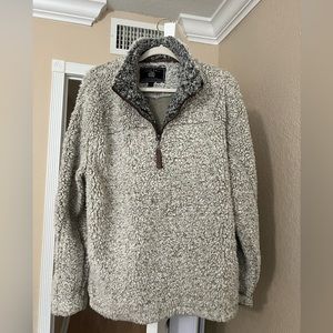 The Original Frosty Tipped Pile 1/2 Zip Pullover by True Grit